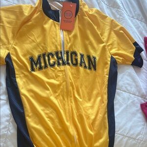 Michigan Women’s Yellow & Navy Cycling Jersey